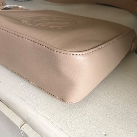 NEW VALENTINO Orlandi Vegan Leather Shoulder Crossbody Bag with Wallet Taupe - Picture 12 of 13